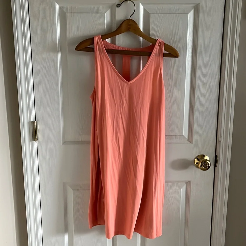 Mossimo Salmon Sun Dress With Cutout Back Size Large - Picture 1 of 7